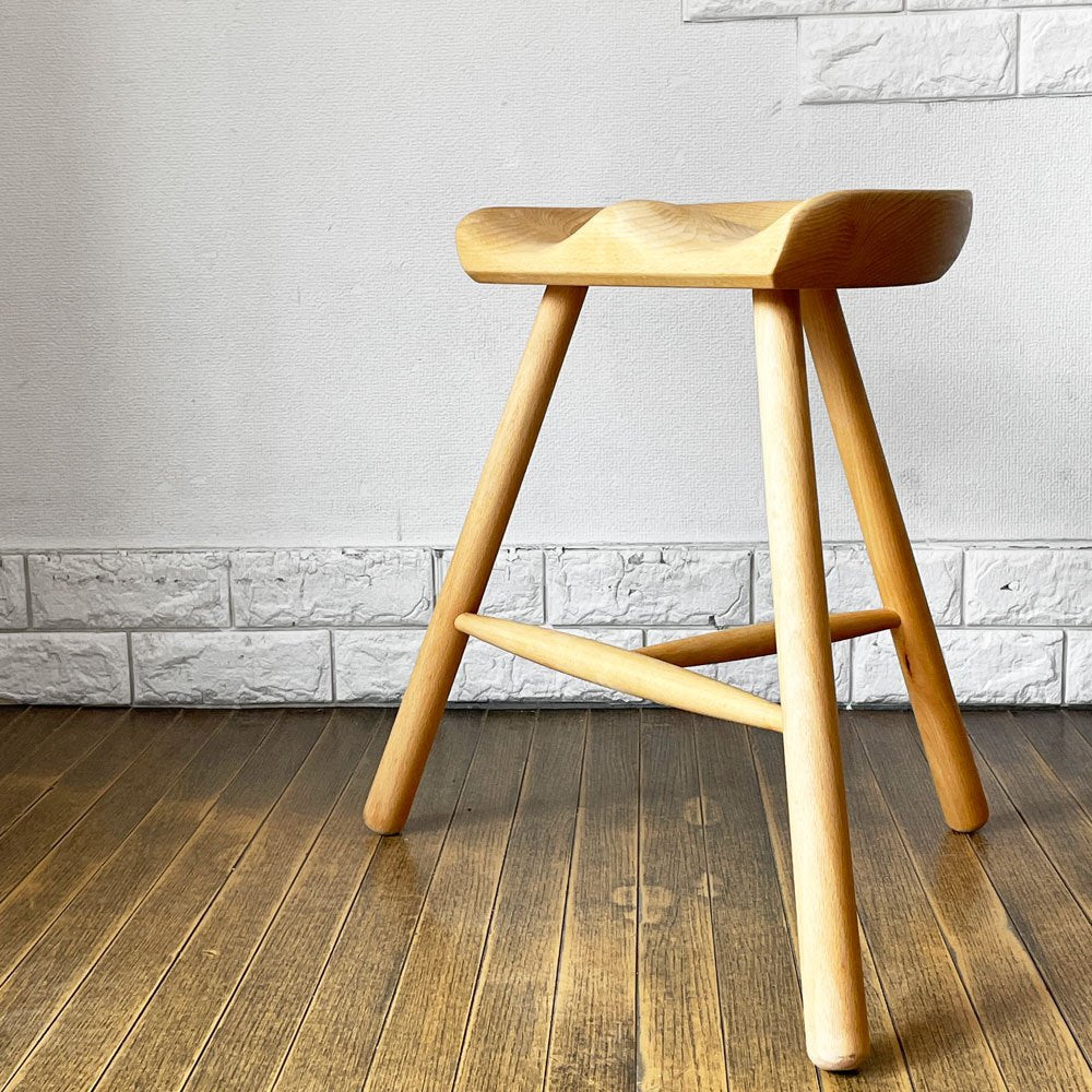 ワーナー Werner シューメーカーチェア Shoemaker Chair NO.49 スツール ビーチ材 オイルフィニッシュ ラーズ・ワーナー デンマーク 北欧家具 ◎