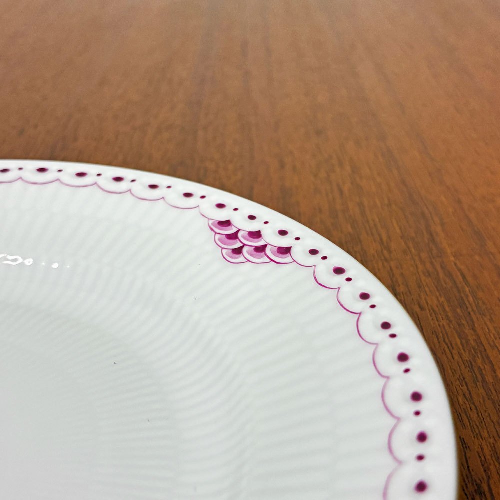 ロイヤルコペンハーゲン ROYAL COPENHAGEN バーガンディプリンセス プレート 17cm デンマーク 北欧食器 C ◎