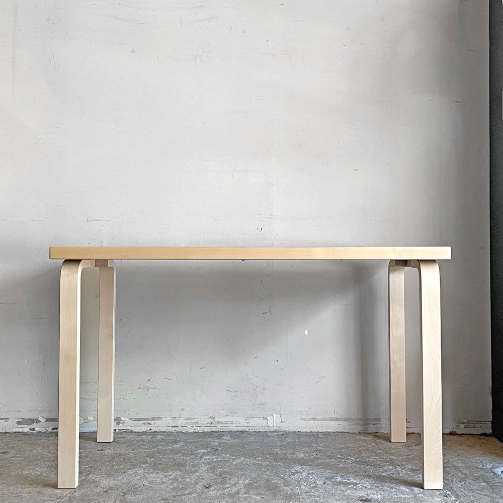アルテック artek テーブル 80A TABLE 80A ダイニングテーブル デスク アルヴァ・アアルト ホワイトラミネート 北欧 フィンランド 定価￥172,000- ■