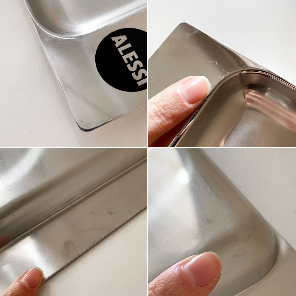 アレッシィ ALESSI プログラマ Programma 8 ステンレストレイ 52.5×30cm フランコ・サルジャーニ & エイヤ・ヘランダー イタリア 廃番 B ◎