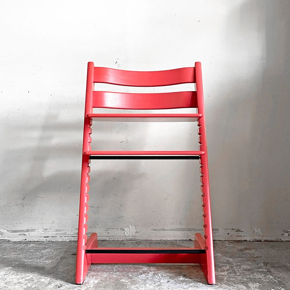 ストッケ STOKKE トリップトラップ TRIPP TRAPP ベビーチェア キッズチェア レッド S/N6～ ノルウェー 北欧家具 ■
