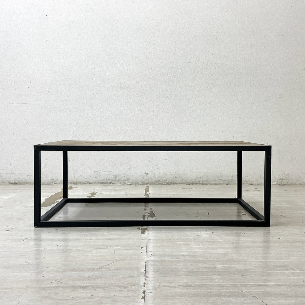 クラッシュゲート CRASH GATE ノットアンティークス Knot antiques ライザ LIZA コーヒーテーブル ローテーブル 古材天板 W110cm ●