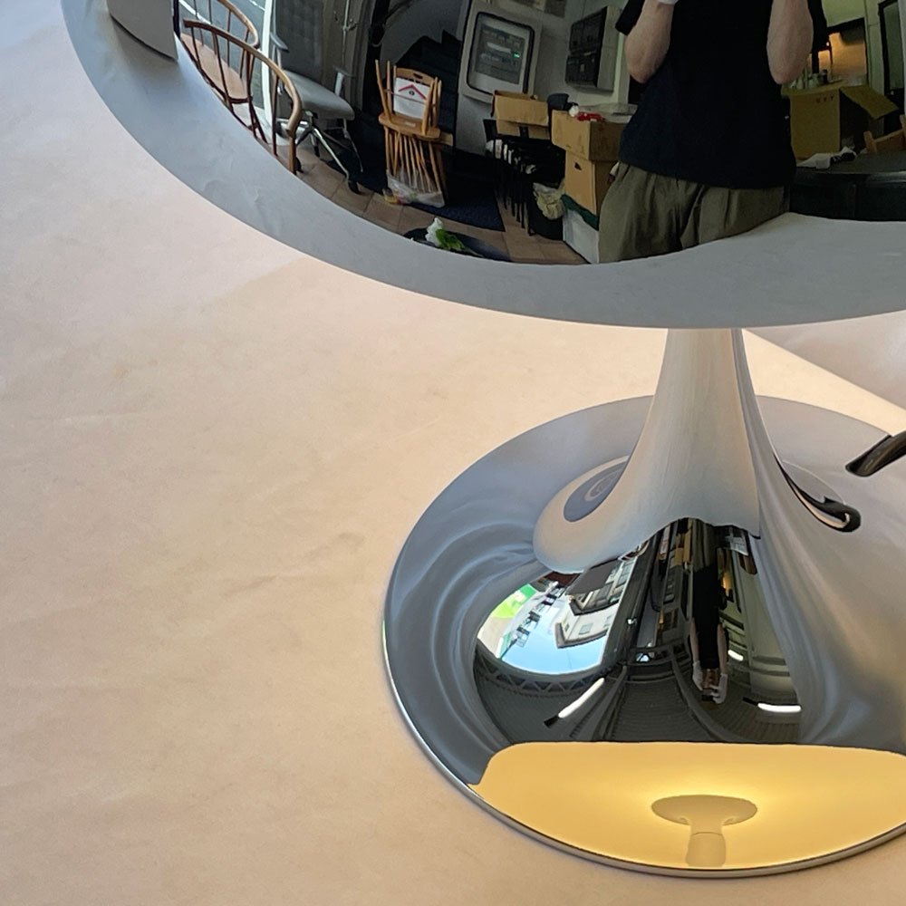 ルイスポールセン louis poulsen パンテラ320 テーブル 卓上照明 テーブルランプ シルヴァークローム ヴェルナーパントン Verner Panton 箱付き 定価135,300円 未使用品 ◇