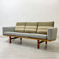 ゲタマ GETAMA GE236 3シーター ソファ ハンス・J・ウェグナー Hans J Wegner ファブリック マハラム社 モード生地 オーク無垢材 北欧 デンマーク ビンテージ ●