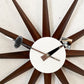ヴィトラ vitra サンバーストクロック Sunburst Clock ウォールナット ウォールクロック 掛時計 Φ47cm ジョージ・ネルソン ミッドセンチュリー 定価￥68,200- ◎