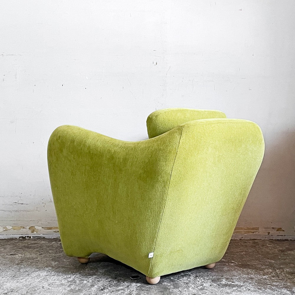 イデー IDEE ミニミラーアームチェア MINI MILLER ARM CHAIR パーソナルチェア シングルソファ ファブリック グリーン ライム ■