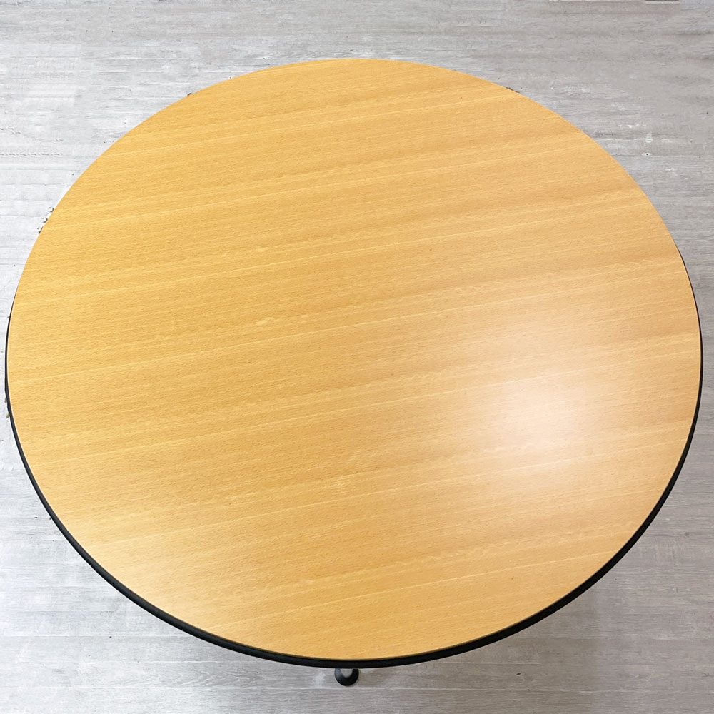 フリッツハンセン Fritz Hansen VMシリーズ ラウンド ダイニングテーブル ヴィコマジストレッティ デンマーク アジャスター W107cm ●