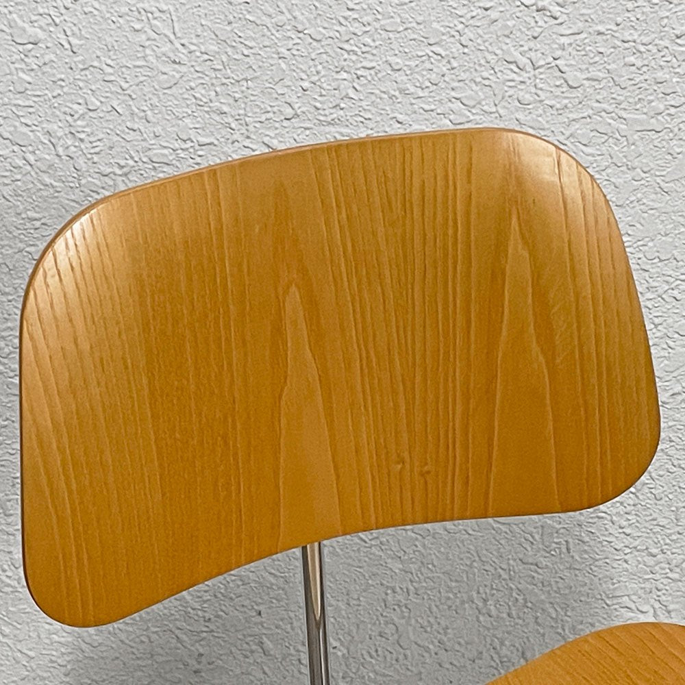 ハーマンミラー Herman Miller プライウッドダイニングチェア DCM アッシュ材 メタルレッグ C&R イームズ ◇
