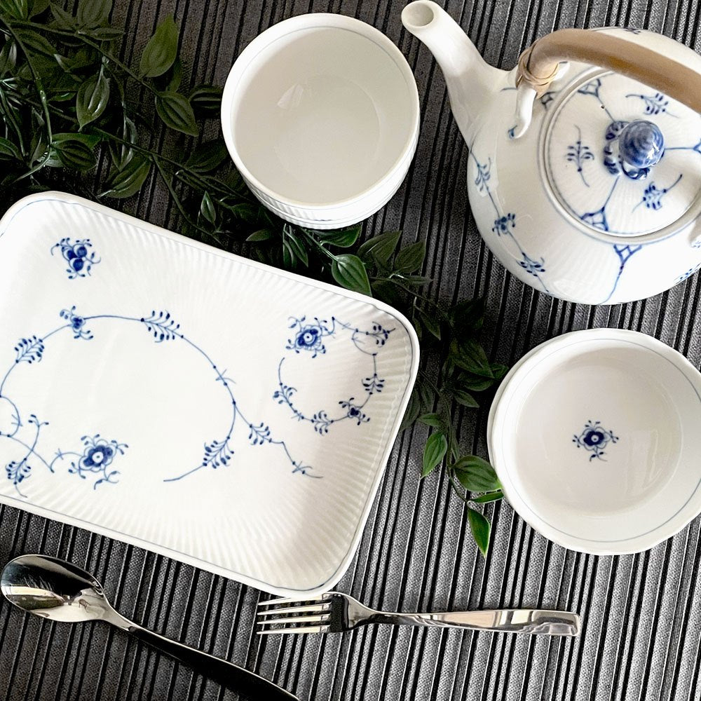 ロイヤルコペンハーゲン ROYAL COPENHAGEN ブルーフルーテッド Blue Fluted ジャパニーズ Japanese ティーポット 急須 デンマーク製 北欧 廃番■