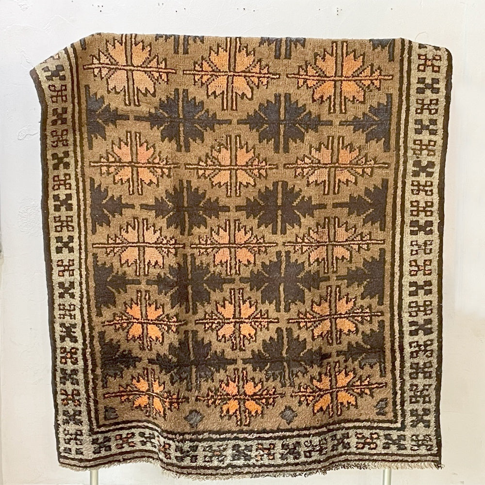 バハル Bahr ビンテージ 手織 タイマニ ラグ Vintage Taimani rug アフガニスタン 60's ウール Wool チナール トライバルラグ ★
