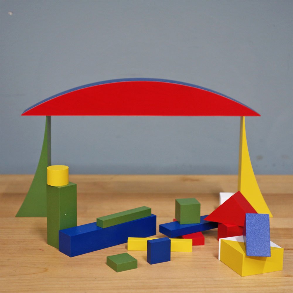 ネフ naef Spielkultur バウハウス バウスピール Bauhaus Bauspiel アルマ・ジートホフ・ブッシャー 積み木 知育玩具 箱付き スイス ◎