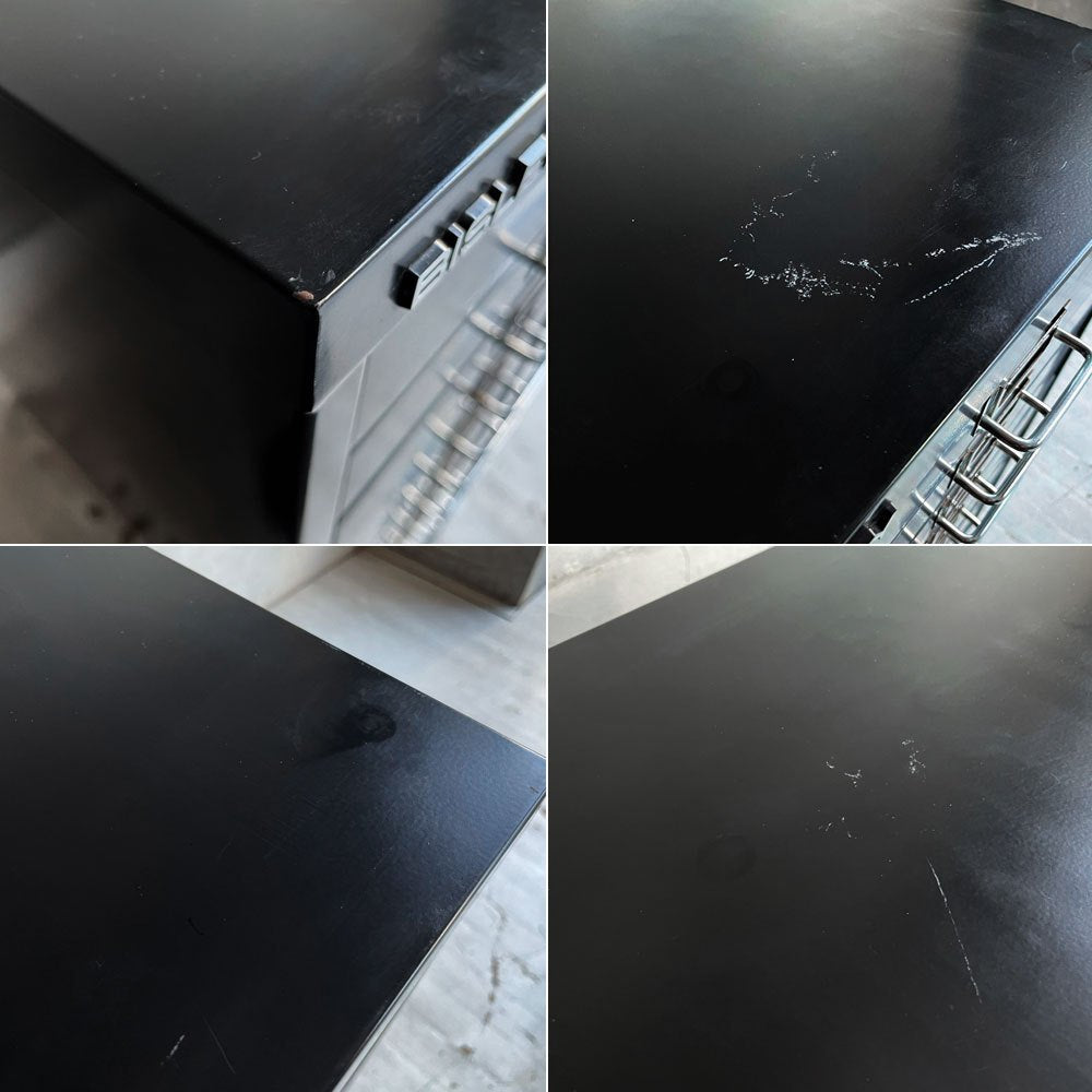 ビスレー BISLEY ベーシック BASICシリーズ BA3/10 A3 キャビネット デスクワゴン 抽斗10杯 ブラック オフィス家具 英国 ♪