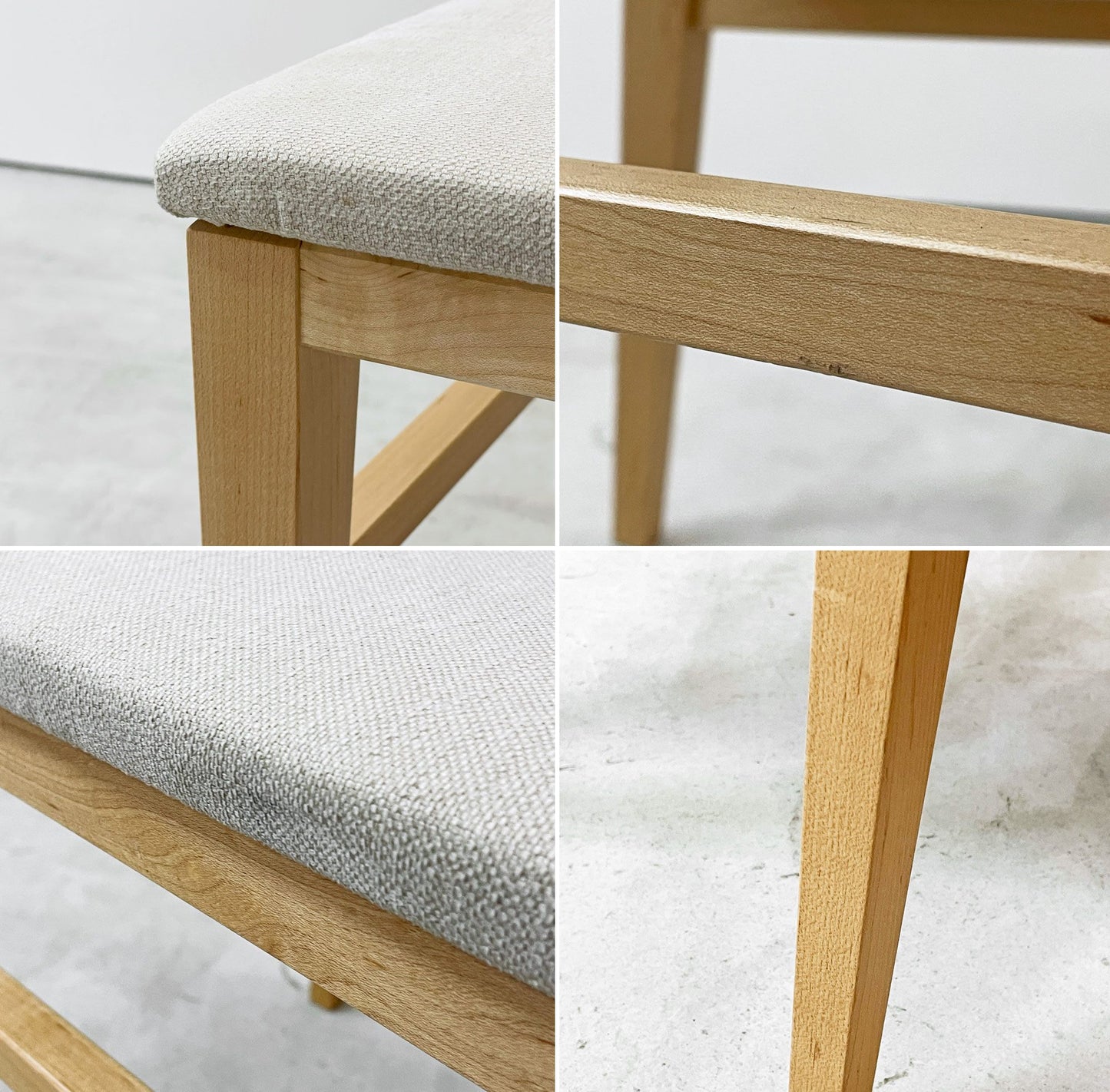 イデー IDEE センタチェア SENTA CHAIR ダイニングチェア メープル材 ライトグレー 植木莞爾 ナチュラル B ●