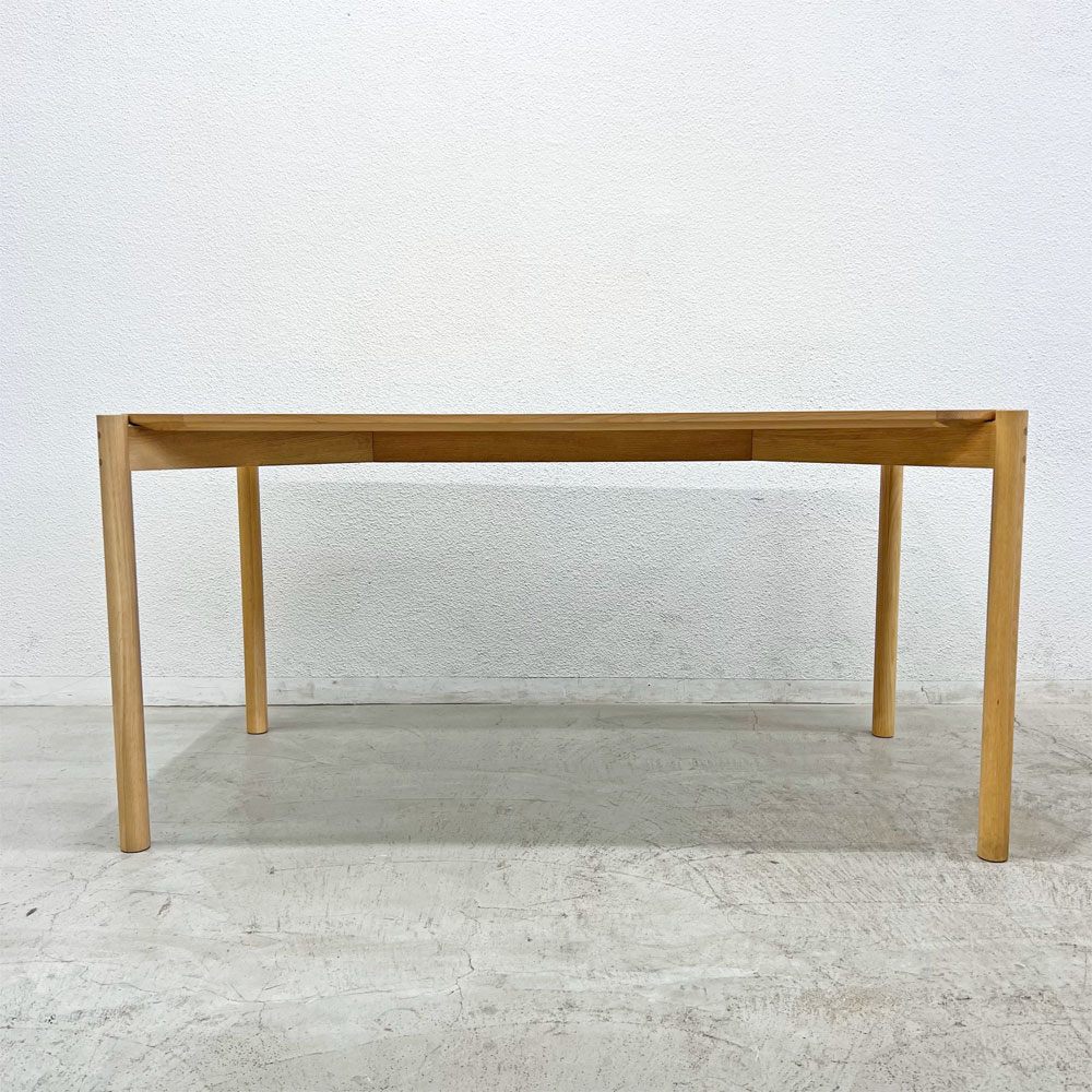 カリモクニュースタンダード Karimoku キャストール ダイニングテーブル CASTOR TABLE 150 国産ナラ材 ピュアオークカラー 定価145,200円 〓