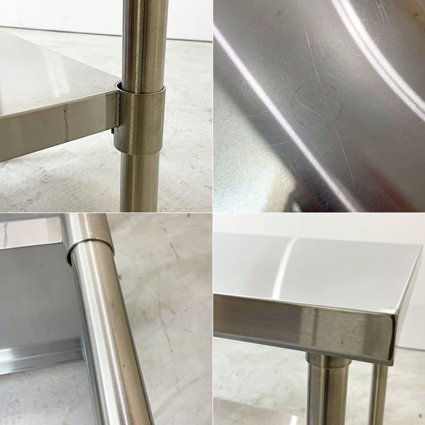 キプロスター KIPROSTAR ステンレス製 ワークテーブル NSD-12060 ワークテーブル デスク シェルフ 店舗什器 調理台 厨房 工業系 ●