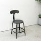 フェールトラヴァイユ FER TRAVAIL ニコルチェア NICOLLE Chair SH45cm ダイニングチェア スチール マットクリア仕上げ 別注モデル レザーパッド付 ブラック インダストリアル フランス ●