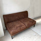 クラッシュゲート CRASH GATE ノットアンティークス Knot antiques グレス GRESS 2人掛けソファ 肘なし W140 ココア レザーテックス 定価￥71,500- ★