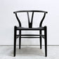 カールハンセン＆サン Carl Hansen & Son CH24 Yチェア ブラックラッカー×ブラックペーパーコード ビーチ材 ハンス・J・ウェグナー デンマーク 北欧家具 日本仕様サイズ D ●
