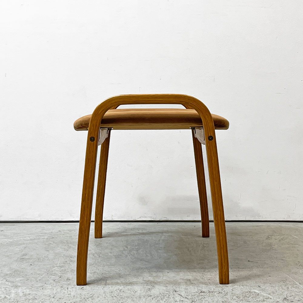 スウェデッセ SWEDESE ラミノスツール Lamino Stool オットマン イングヴェ・エクストロム Yngve Ekström ファブリック スウェード ベージュ 北欧 ●