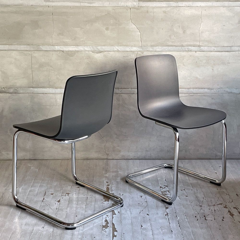 ヴィトラ Vitra ハル RE キャンチレバー HAL RE CANTILEVER ダイニングチェア ブラック ジャスパー モリソン カンチレバー モダン A ♪