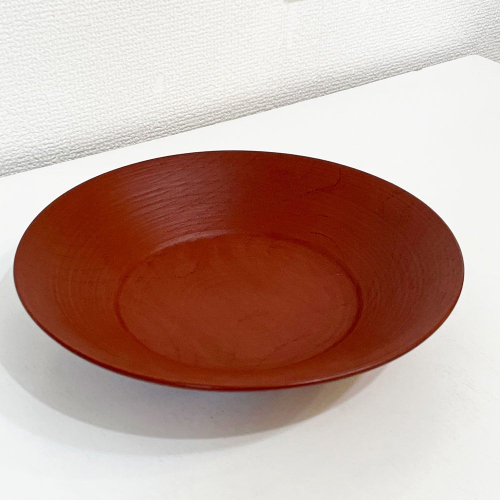 赤木明登 Akito Akagi 深皿 赤 nurimono 約21cm 漆器 輪島塗 現代作家 C ◎