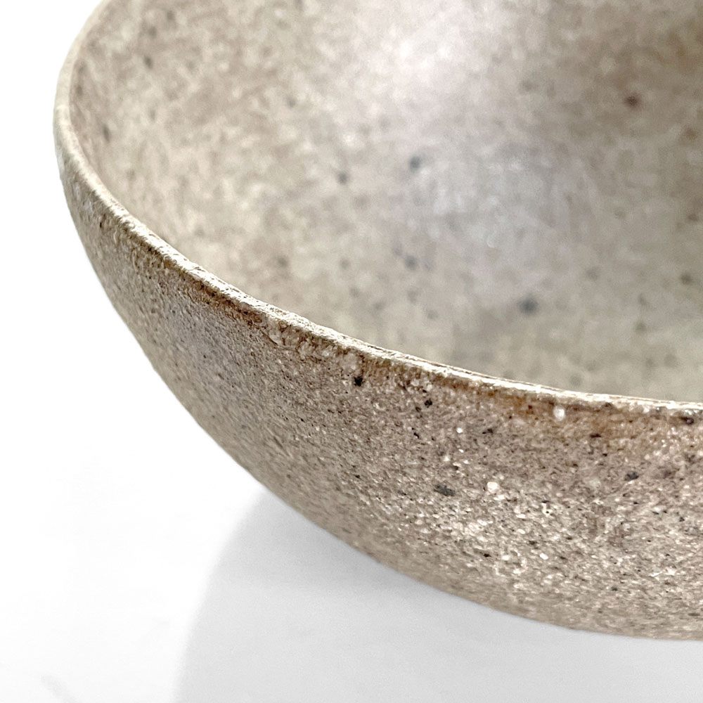 村上 躍 白化粧碗 中鉢 ボウル 汁椀 Φ14cm 陶芸家 現代作家 ■