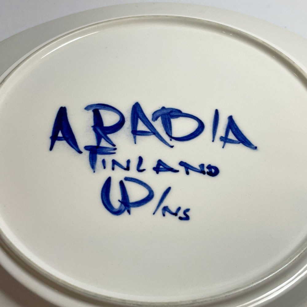 アラビア ARABIA バレンシア Valencia プレート 25cm ウラ・プロコッペ Ulla Procope 箱付 フィンランド 北欧食器 ★