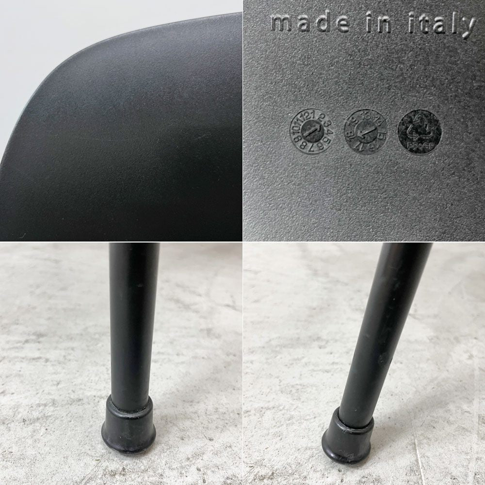 マジス MAGIS トロイ 4レッグス TROY 4-legs ダイニングチェア スタッキングチェア ポリプロピレン ブラック マルセル・ワンダース イタリア F ●