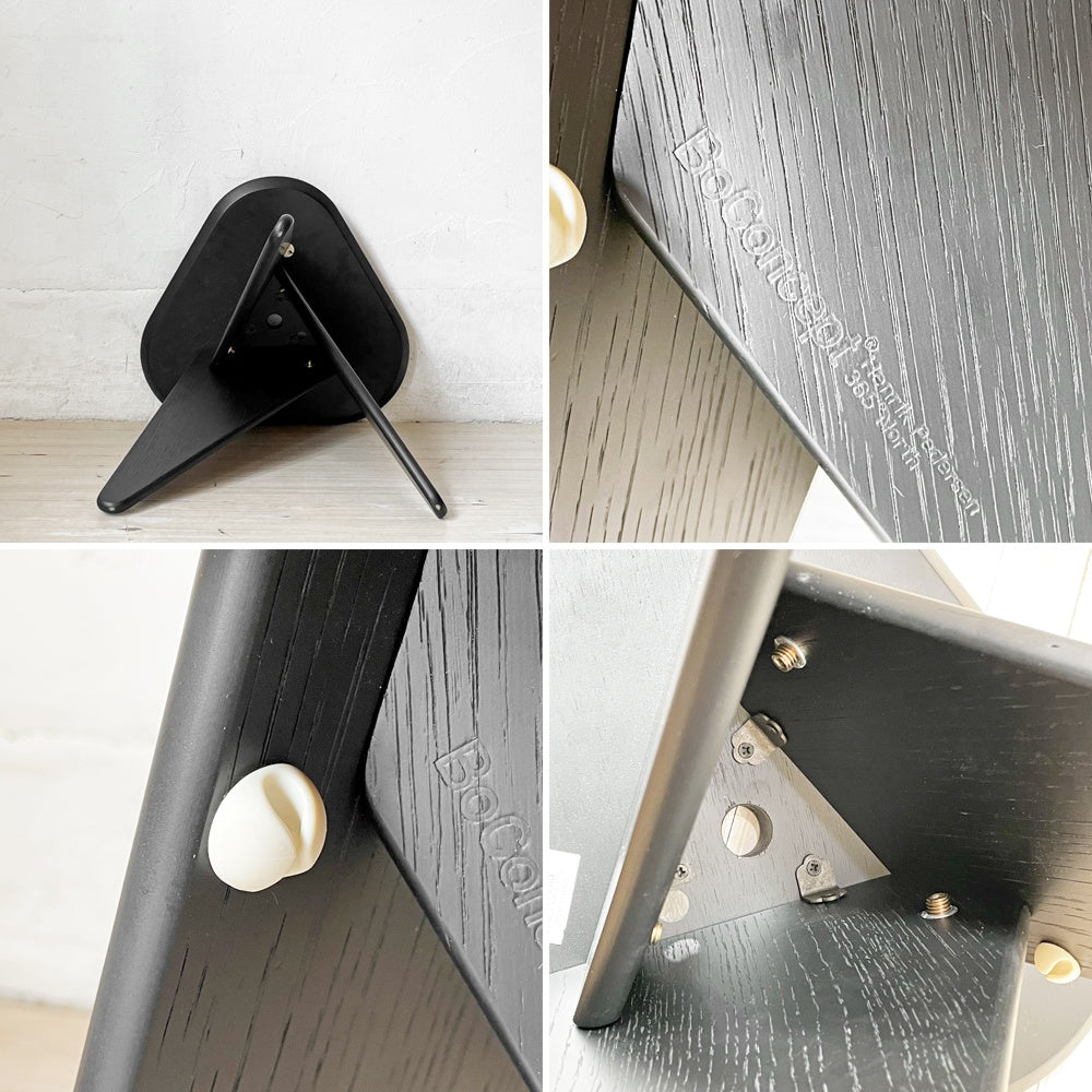 ボーコンセプト BoConcept トライアングル型 サイドテーブル スツール ブラック 木製 ヘンリック・ペダーセン Henrik Pedersen 365° north 北欧 デンマーク ★