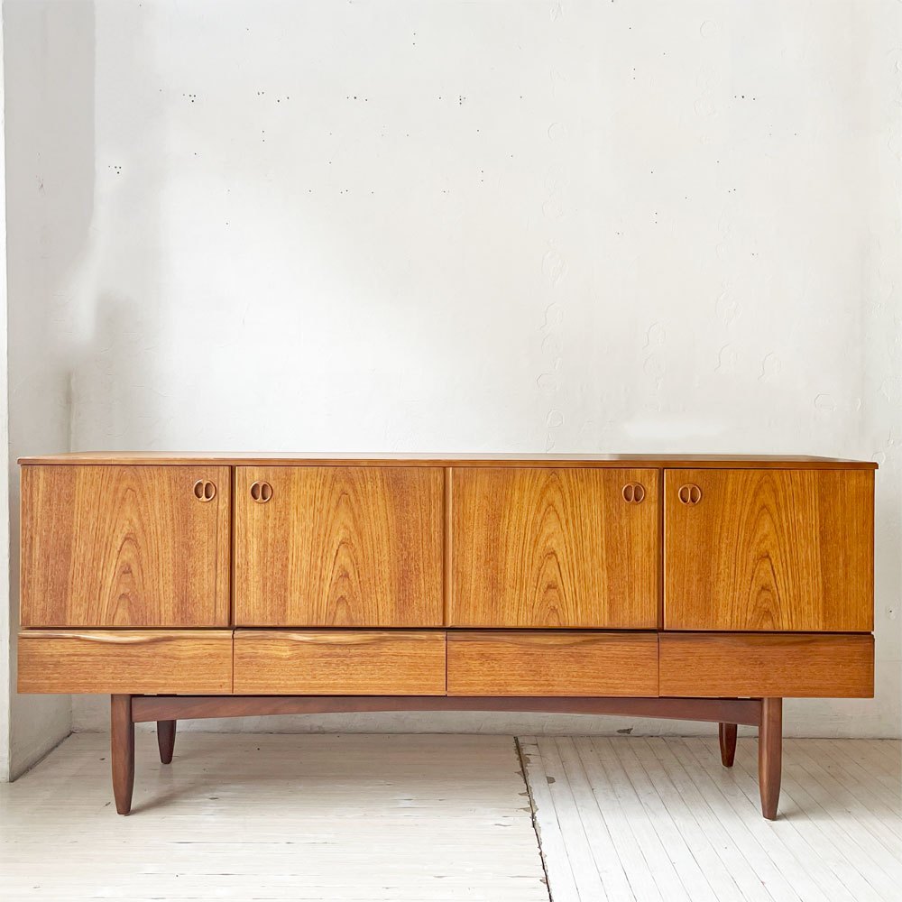 ポートウッドファニチャー Portwood furniture チーク材 サイドボード キャビネット W183cm 英国 UKビンテージ ★