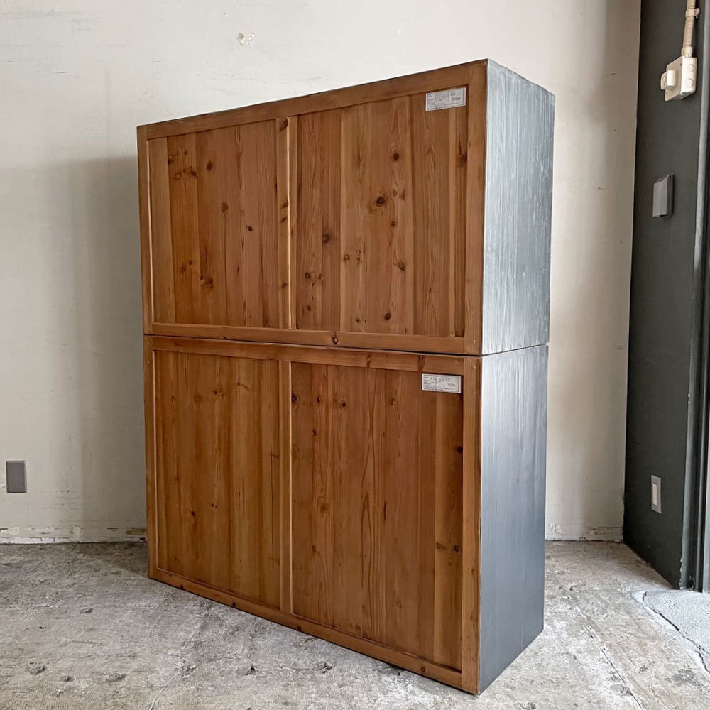 クラッシュゲート CRASH GATE ノットアンティークス knot antiques クロキⅡ キャビネット スギ古材 上下入替可 w120cm ■