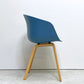 ヘイ HAY アバウト ア チェア ABOUT A CHAIR AAC22 アームチェア ダイニングチェア アズールブルー 木製脚 ヒー・ウェリング 北欧モダン デンマーク ●