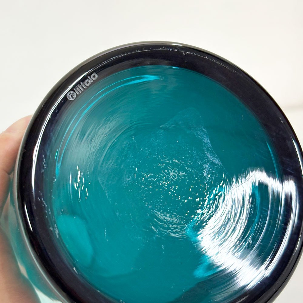 イッタラ iittala エッセンス Essence カラフェ デキャンタ ピッチャー フラワーベース アルフレッド・ハベリ フィンランド 北欧食器 シーブルー ●