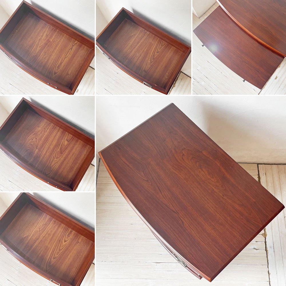 クラシカルスタイル Classical Style 4ドロワー チェスト スライドトレー付き サイドチェスト ベッドサイドテーブル ★