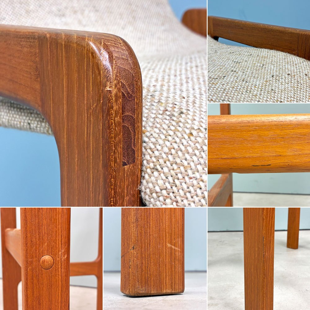 ディースキャン D-SCAN チーク材 カウンターチェア ハイチェア ハイスツール ファブリック デンマーク 北欧家具 ◎