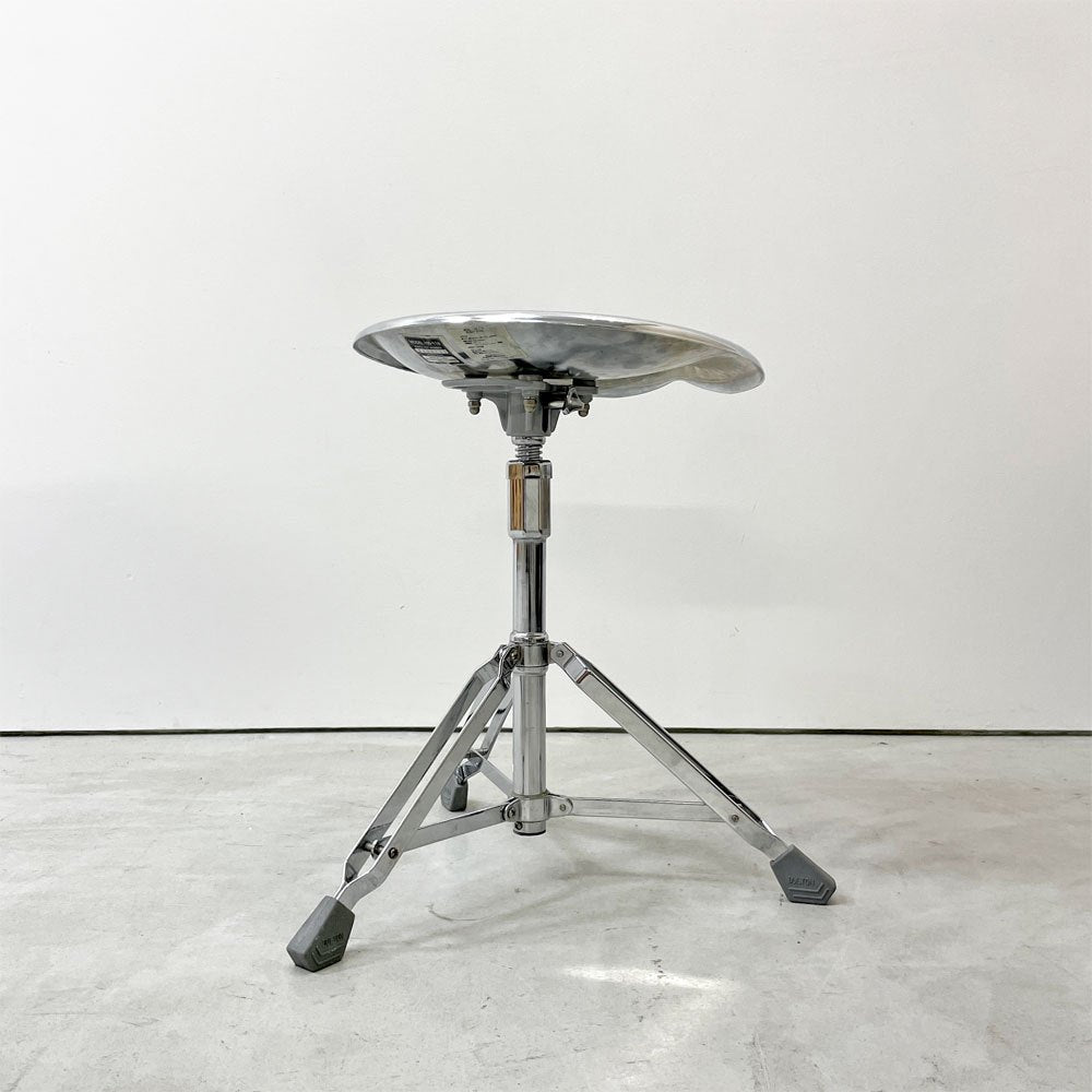 ダルトン DULTON X2 ビートスツール BEAT STOOL 回転式 無段階高さ調節 スチール クローム 折り畳み 廃番 C ●