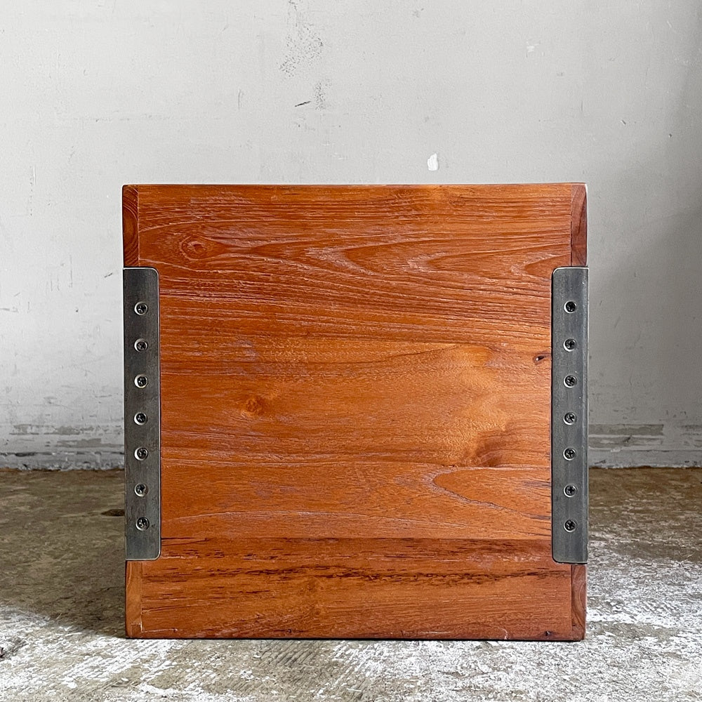 アクメファニチャー ACME Furniture トロイ オープンボックス TROY OPEN BOX L チーク古材 アイアン W32cm 収納 USビンテージスタイル 定価￥15,015- B ■