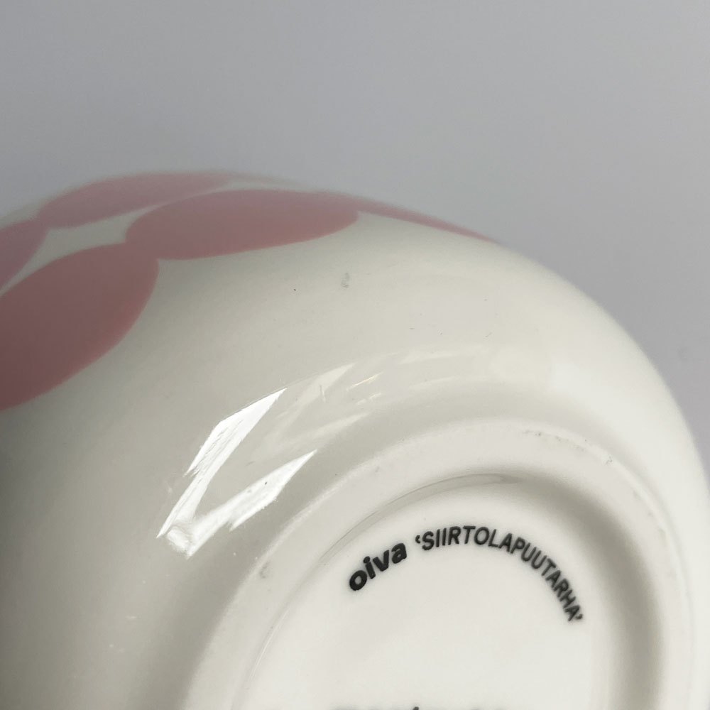 マリメッコ marimekko シイルトラプータルハ SIIRTOLAPUUTARHA ボウル ピンクドット ｗ9.5×ｈ5.7cm 250ml A ♪