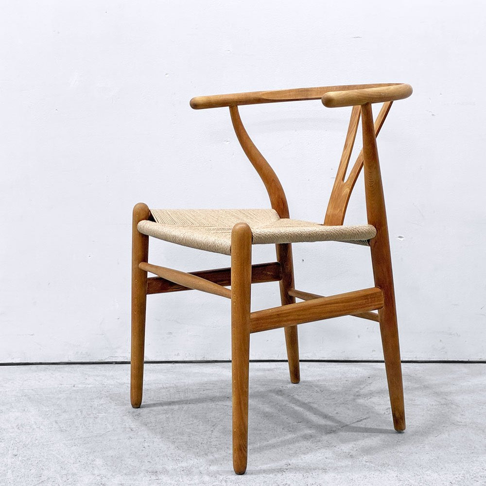 カールハンセン＆サン Carl Hansen & Son CH24 Yチェア オイルフィニッシュ ビーチ材 ハンス・J・ウェグナー デンマーク ペーパーコード張替済 日本仕様サイズ ビンテージ B ●
