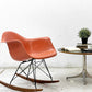 ハーマンミラー Herman Miller 2ndビンテージ アームシェルチェア FRP製 レッドオレンジ ロッカーベース シルバーメダル メダリオン C&R イームズ ミッドセンチュリー ●