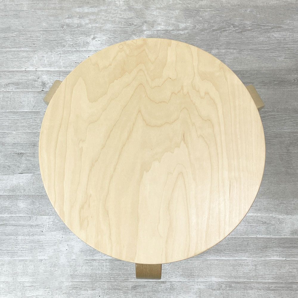 アルテック Artek スツール60 Stool60 ヴィッリ villi 90周年記念 フォルマファンタズマ バーチ材 ナチュラルラッカー 3本脚 アルヴァ・アアルト フィンランド 北欧家具 ●