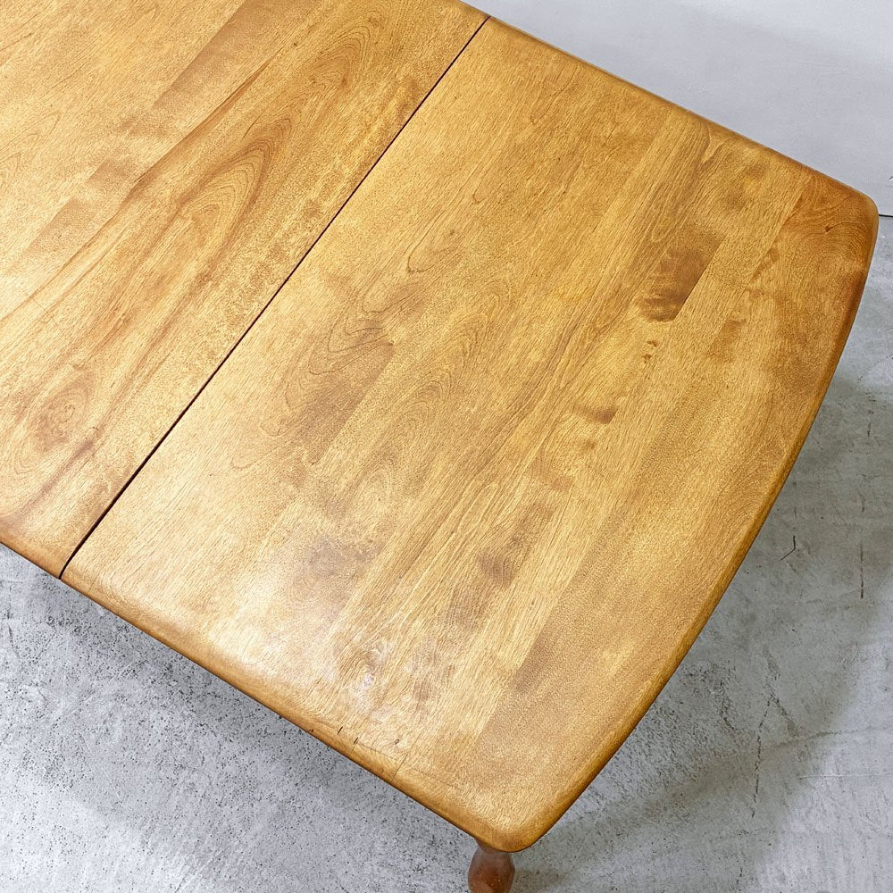 USビンテージ  US vintage エクステンション ダイニングテーブル アトリエテーブル 木製 英国家具 店舗什器 ●