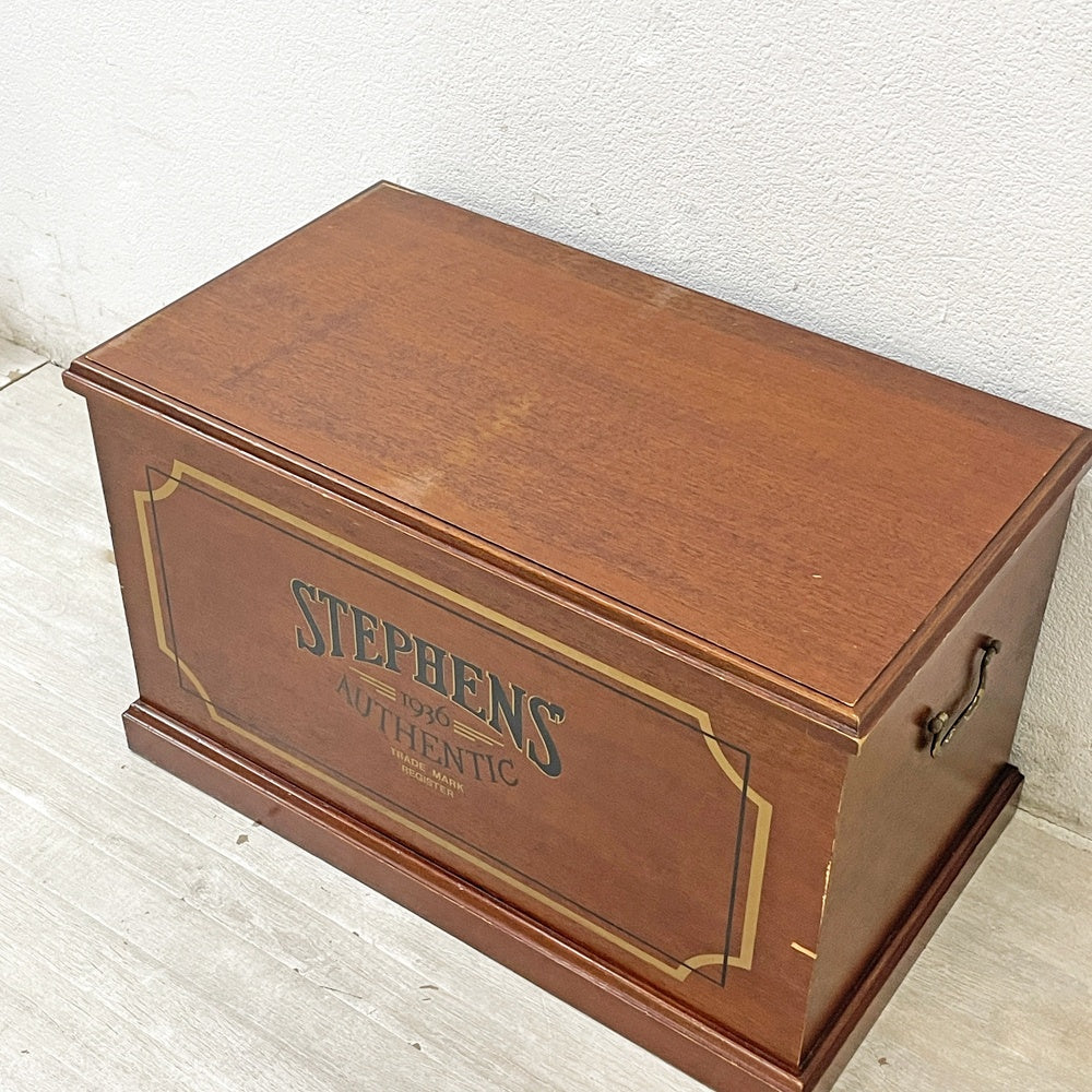 ステファンズ STEPHENS’ 1936 AUTHENTIC チェスト ブランケットボックス ウッドボックス 収納箱 ベンチ 店舗什器 B ビンテージ ●