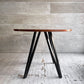 かなでもの KANADEMONO ザ・カフェテーブル THE CAFE TABLE Black Steel 4pin ラウンド Φ90cm ラバーウッド天板 ♪