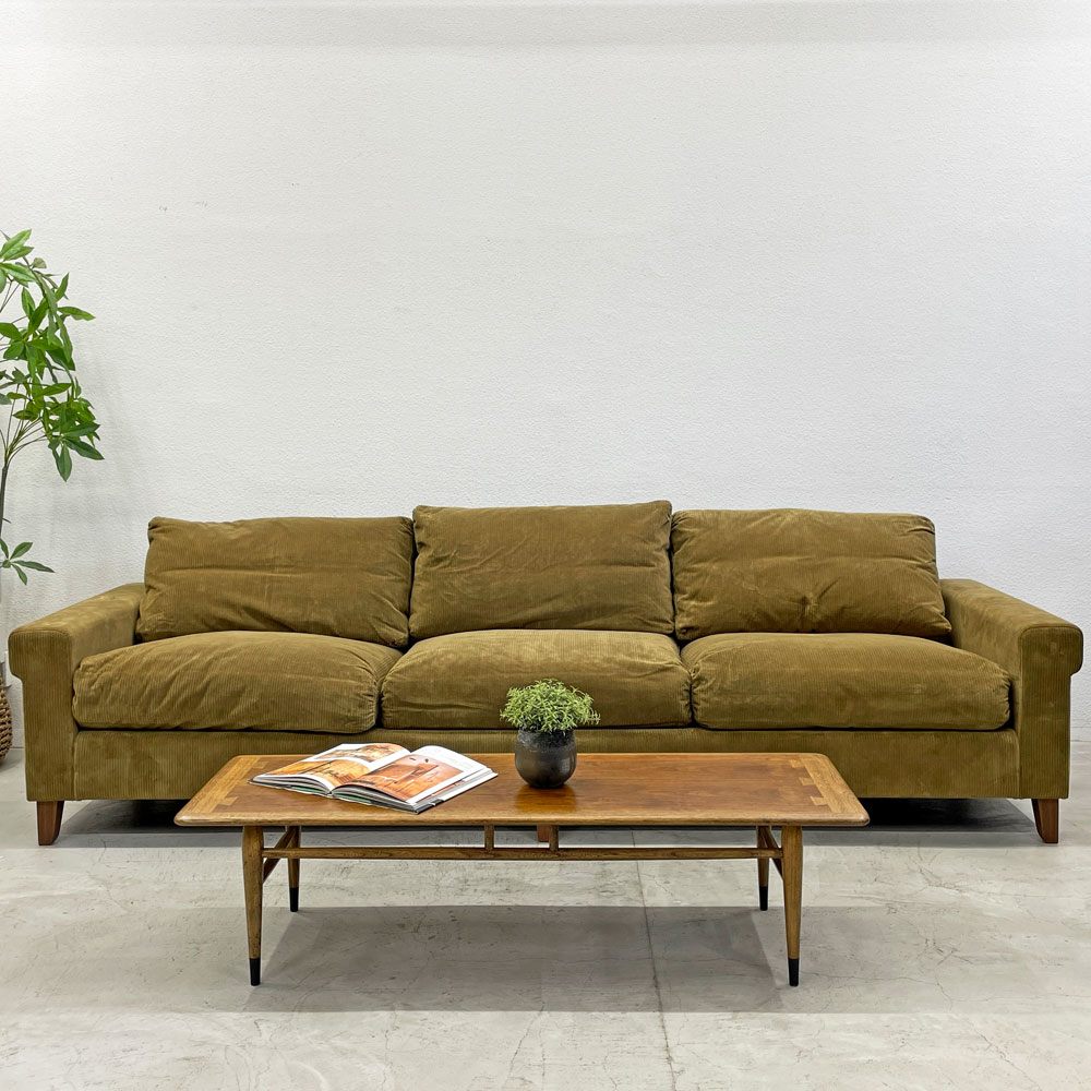 トラックファニチャー TRUCK FURNITURE FKソファ ディーパー FK SOFA DEEPER 4.5シーター コーデュロイ フェザークッション 定価720,500円 〓