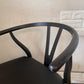 カールハンセン＆サン Carl Hansen & Son CH24 Yチェア ブラックラッカー × ペーパーコード オーク材 レザークッション付属 座面高43cm ハンス・J・ウェグナー 北欧 デンマーク ◎