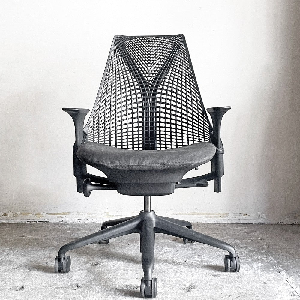 ハーマンミラー Herman Miller セイルチェア SAYL Chair デスクチェア 旧モデル イヴ・ベアール ブラック 2013年製 モダンデザイン ■