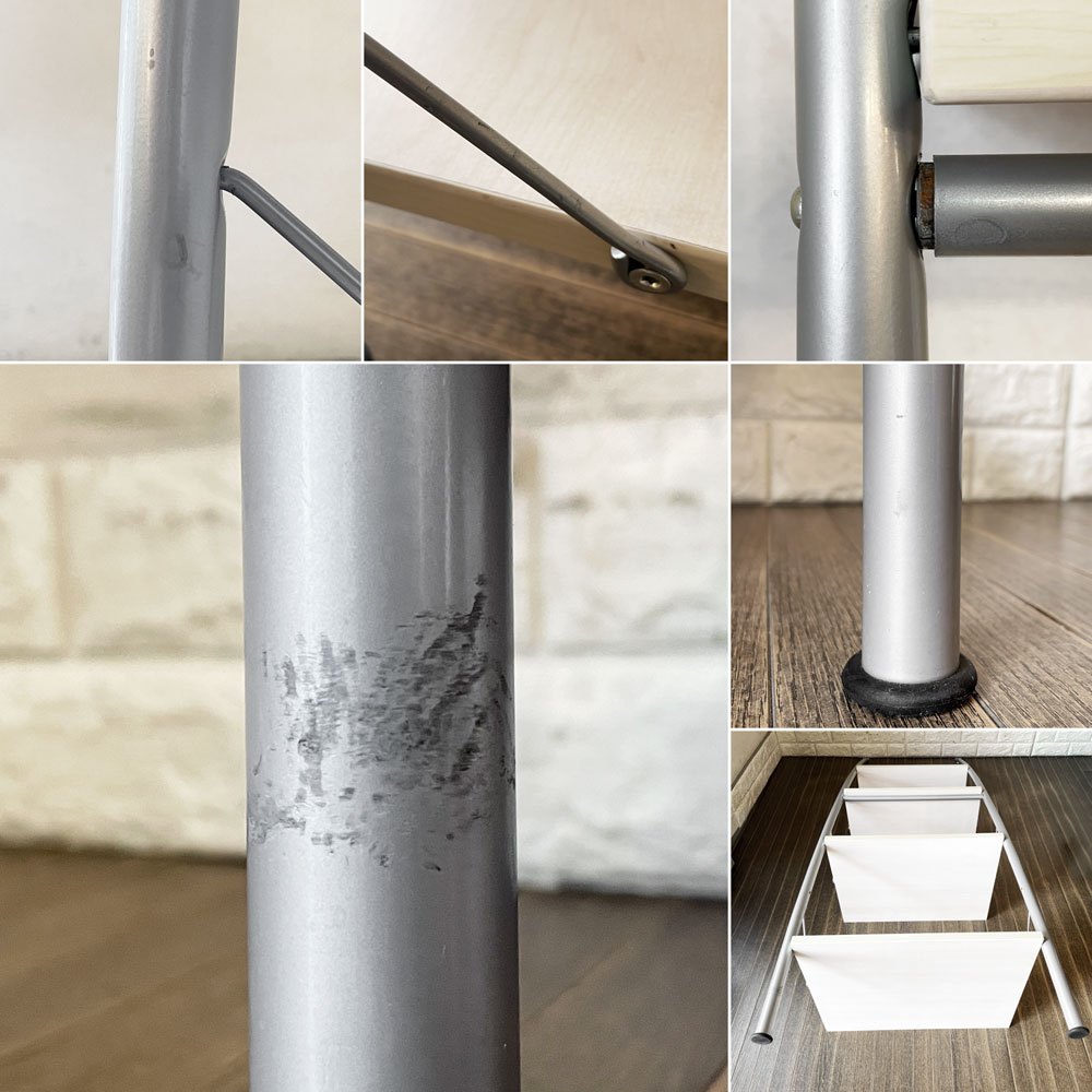 グランビック GRANVIK ウォールシェルフ ラダーシェルフ 4段 立て掛け式 W60cm 本棚 飾り棚 スウェーデン ◎