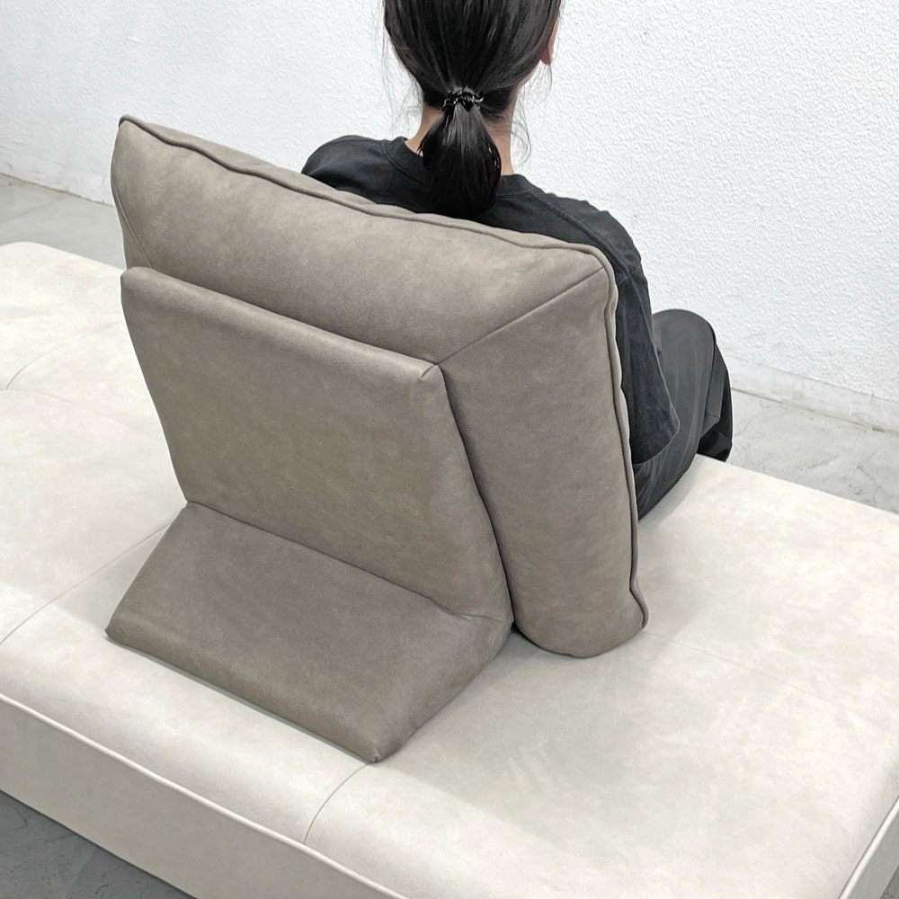 リラックスフォーム RELAX FORM アルフレード ALFREDO ソファ 背クッション ハイタイプ h52cm 置き型クッション レザーテックス H52cm 関家具 展示美品 A 〓