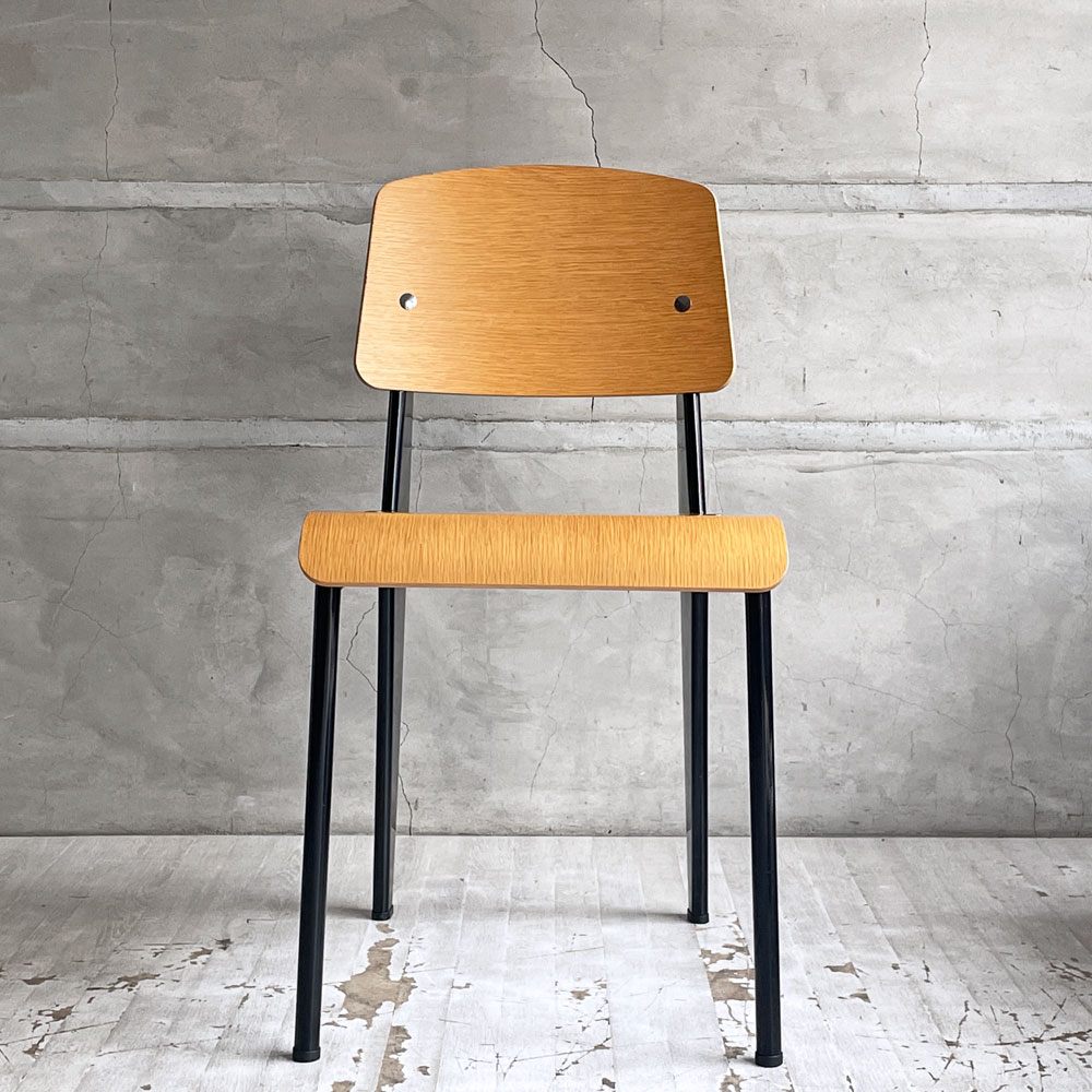 ヴィトラ vitra スタンダードチェア Standard chair ナチュラルオーク×ディープブラック ジャン・プルーヴェ Jean Prouve 名作椅子 定価138,600円 ♪